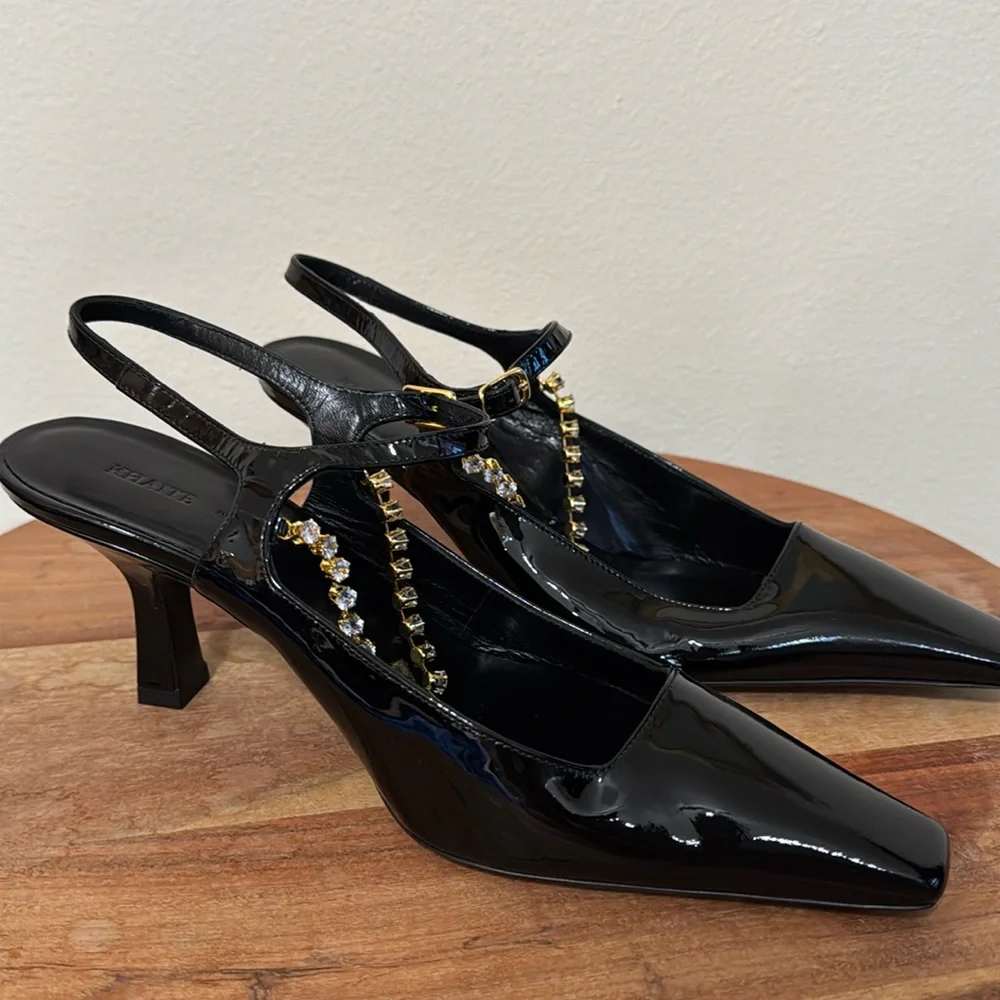 KHAITE Sidney 65mm patent pumps - Picture 3 of 9